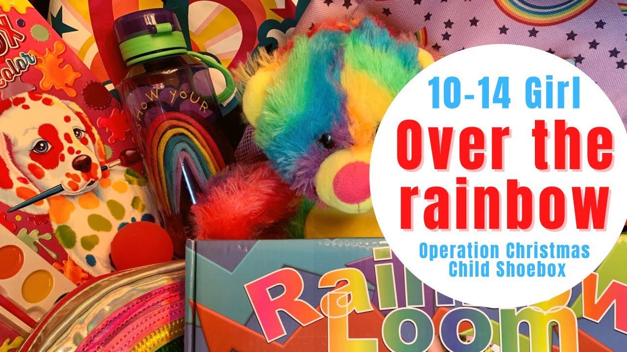 OVER THE RAINBOW 🌈 GIRL 10-14 OCC SHOEBOX UNBOXING | Operation Christmas Child 2021