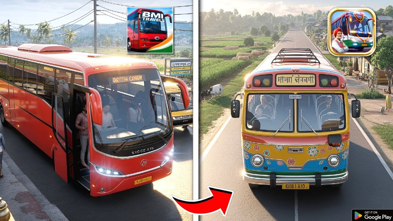 Bus Master India Vs Bus Simulator India | Which One is The Best Indian Bus Game !!