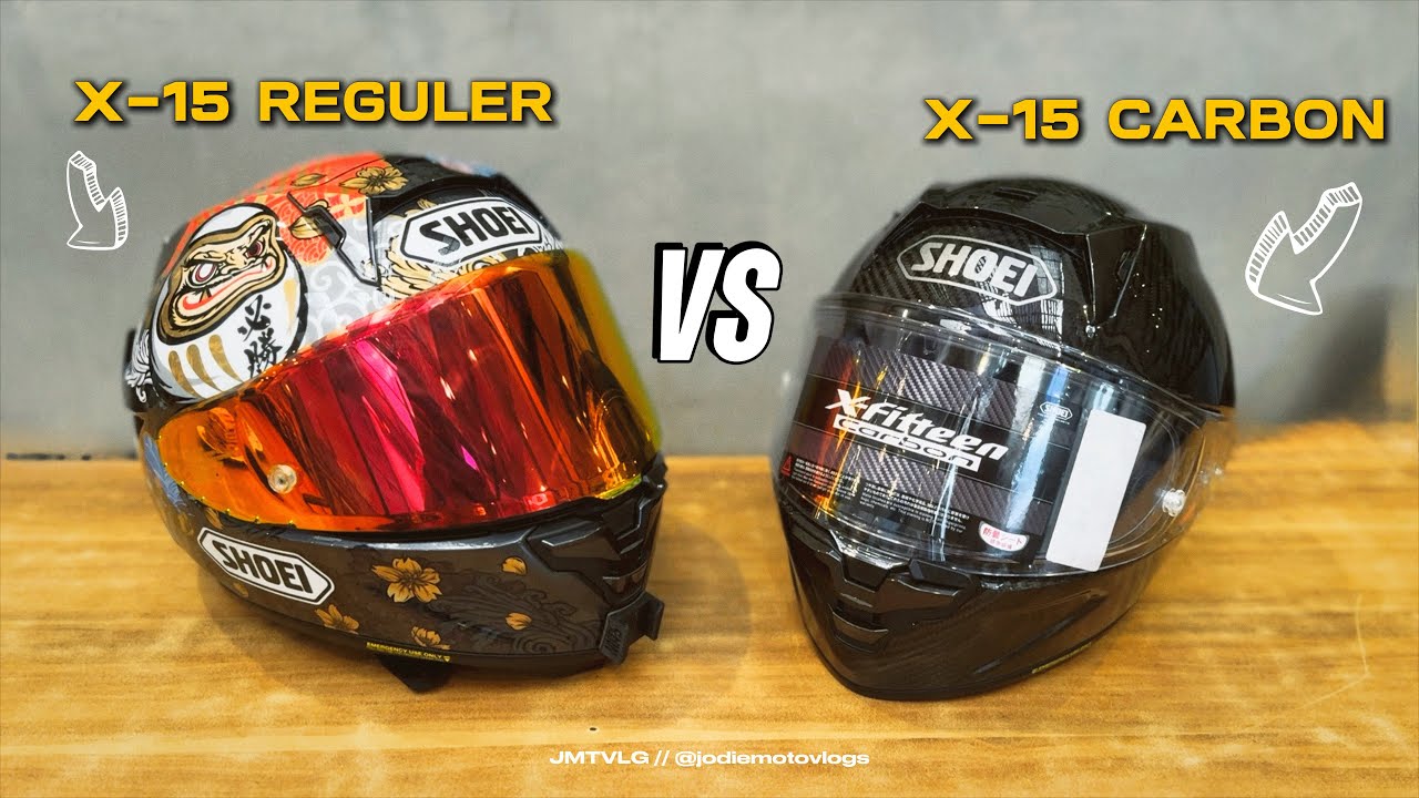 5 Perbedaan SHOEI X15 sama X15 Carbon | Vlog by JMTVLG