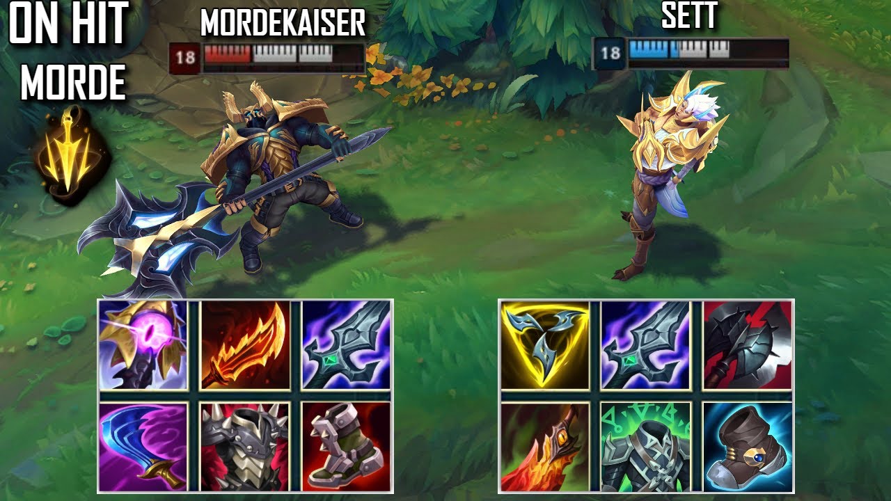 ON-HIT MORDEKAISER vs SETT FULL BUILD FIGHTS & Best Moments!