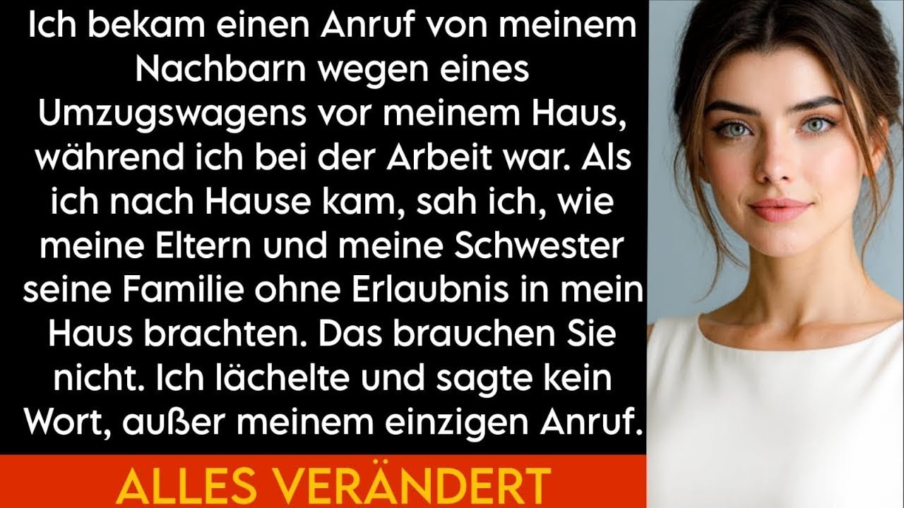 Anruf vom Nachbarn: Unbekannter Umzugswagen vor meinem Haus – was ich dann sah, schockierte mich!