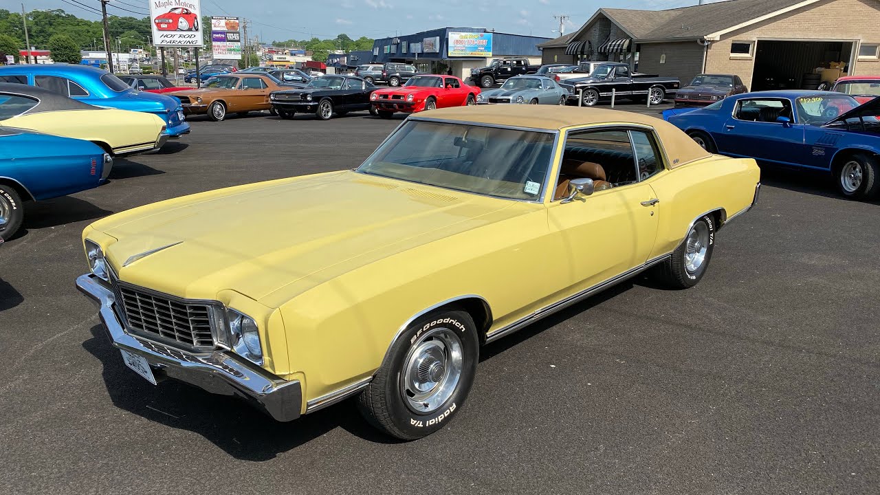 Test Drive 1972 Monte Carlo SOLD $15,900 Maple Motors #1116