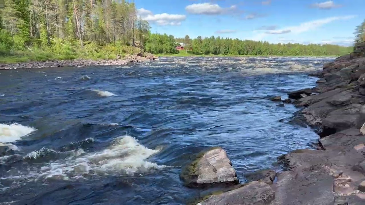 Rovaniemi 24/06/2022 Ounasjoki white water. Ounasjoen kuohuja.