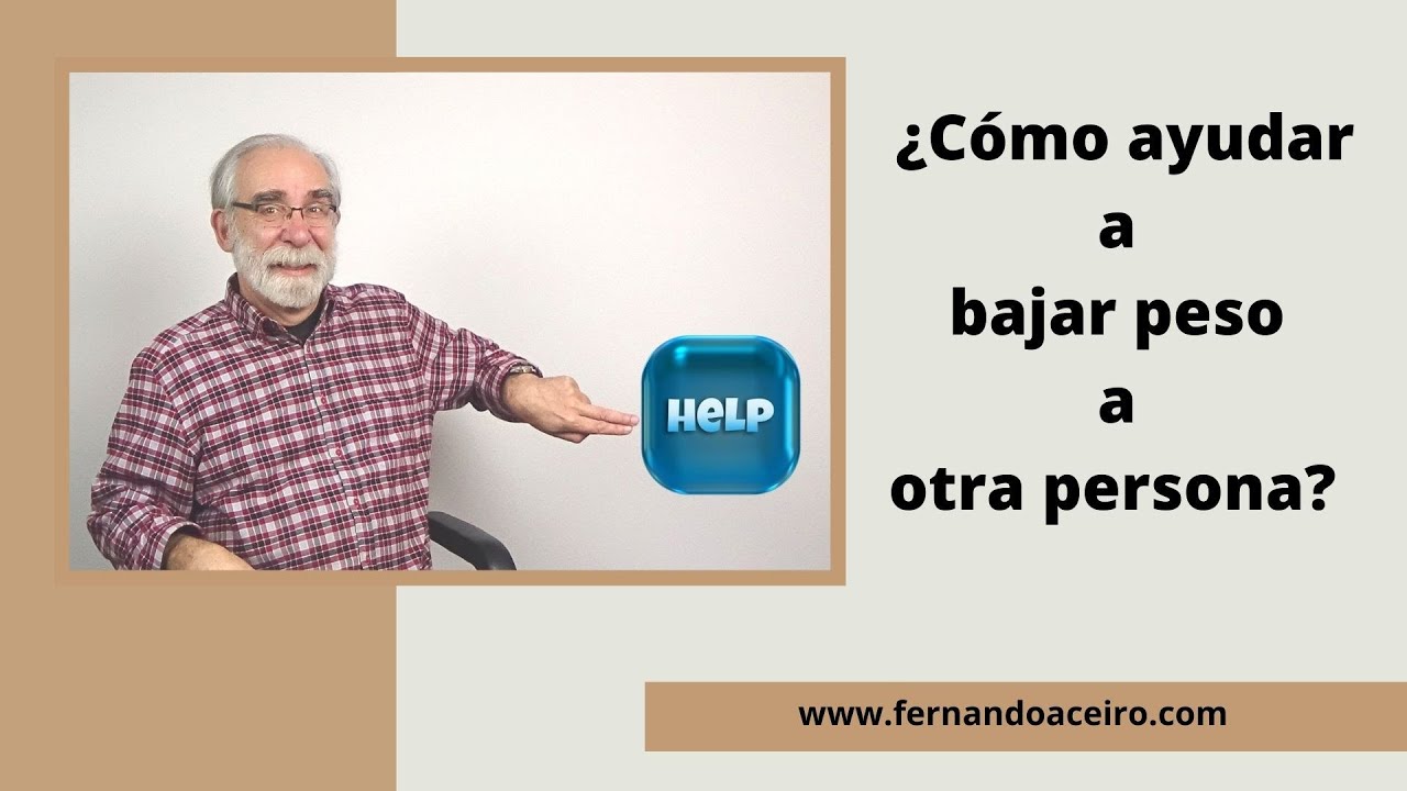 Cómo ayudar a bajar peso a otra persona 😍🤓🤩