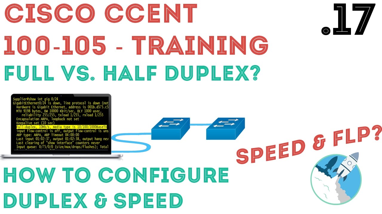 Cisco - CCENT/CCNA R&S (100-105) - Duplex & Speed Overview / Configuration .17