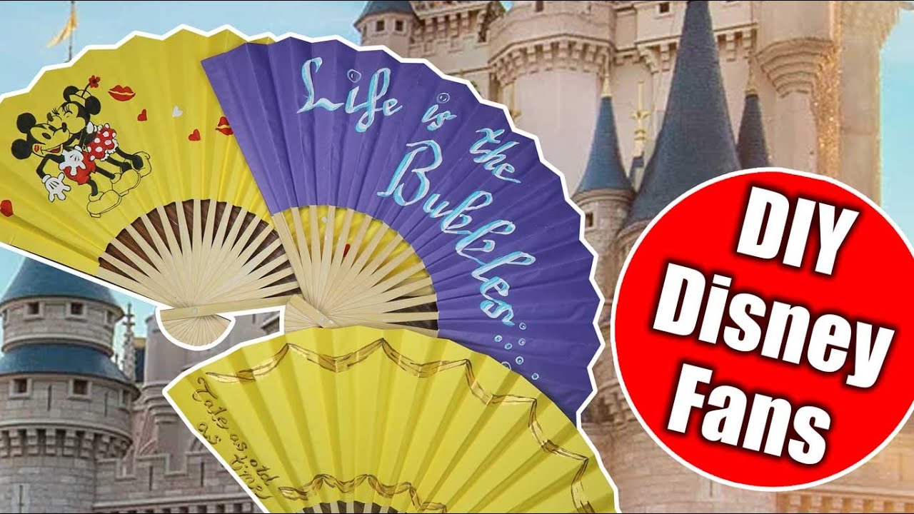 Disney DIY: Painting Fans To Match My Outfits and Keep Cool When Disney World Opens