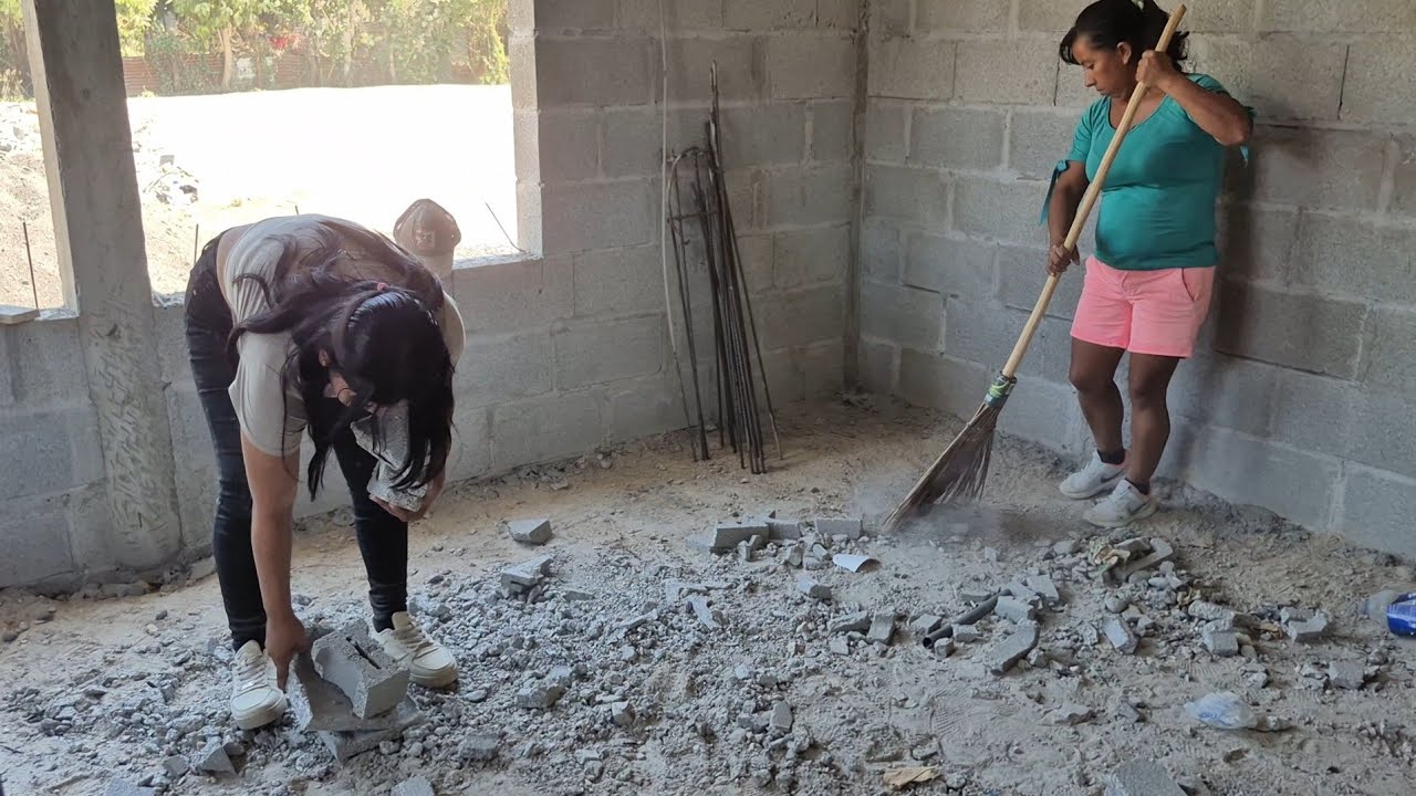 Así de limpio quedó x dentro video antes de que la casa tuviera piso 🤗❤️