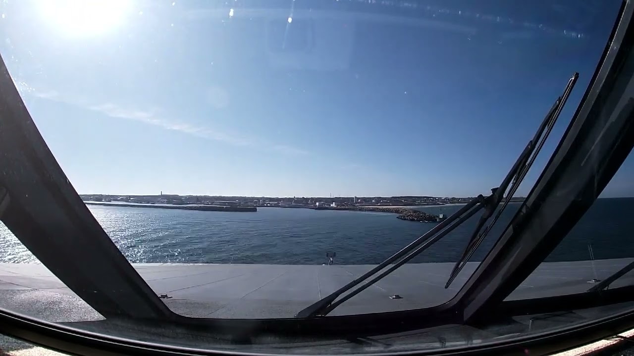 HSC Fjord FSTR inbound Hirtshals - captain's view