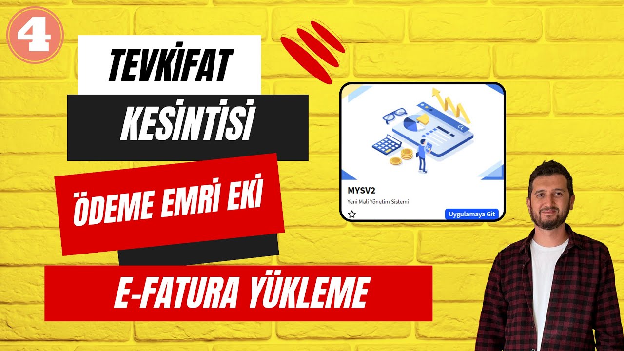 4.DERS SIFIRDAN İHALE - DOĞRUDAN TEMİN - TEVKİFAT KESİNTİSİ - ÖDEME EMRİ EKİ OLARAK E-FATURA EKLEME