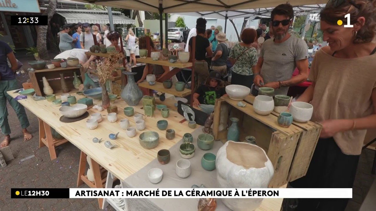 L'artisanat péi a la cote, comme le montre ce marché de la Céramique organisé ce samedi à l'Eperon.