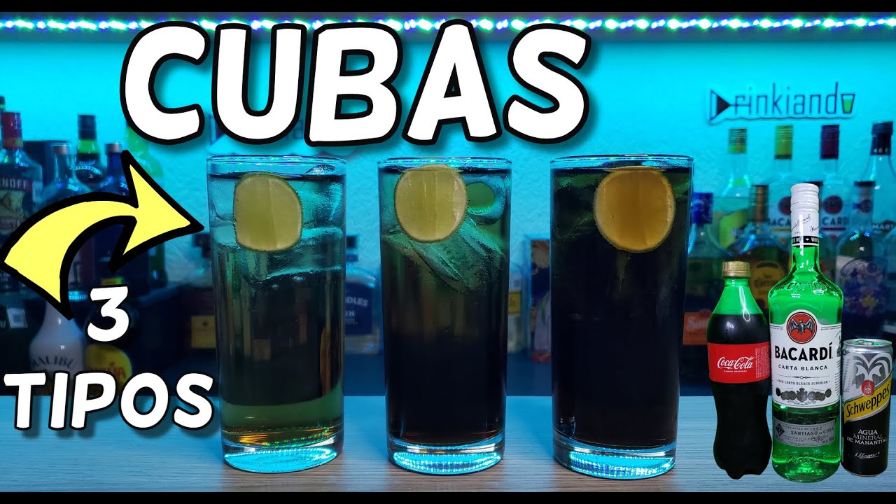 3 CUBAS EN 3 MINUTOS 🥤🧊| Cuba Campechana, Cuba Pintada y Cuba Original #cubapintada #cubacampechana