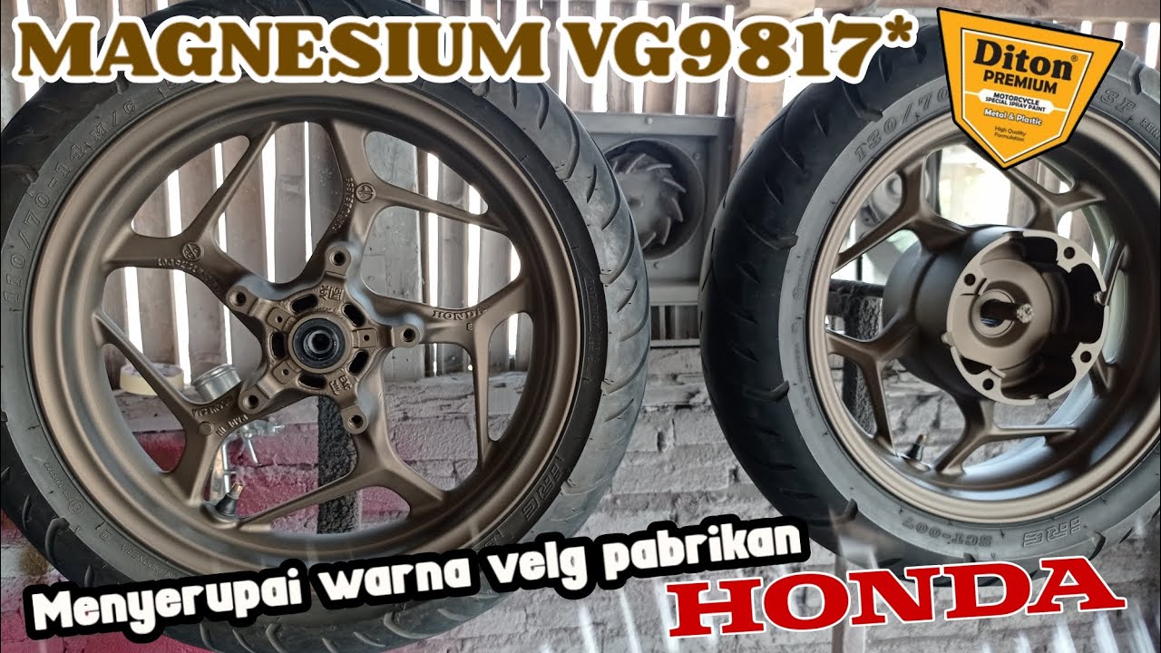 Warna Titanium burn nya Honda versi Diton Premium | Magnesium VG9817* Repaint Velg PCX 160