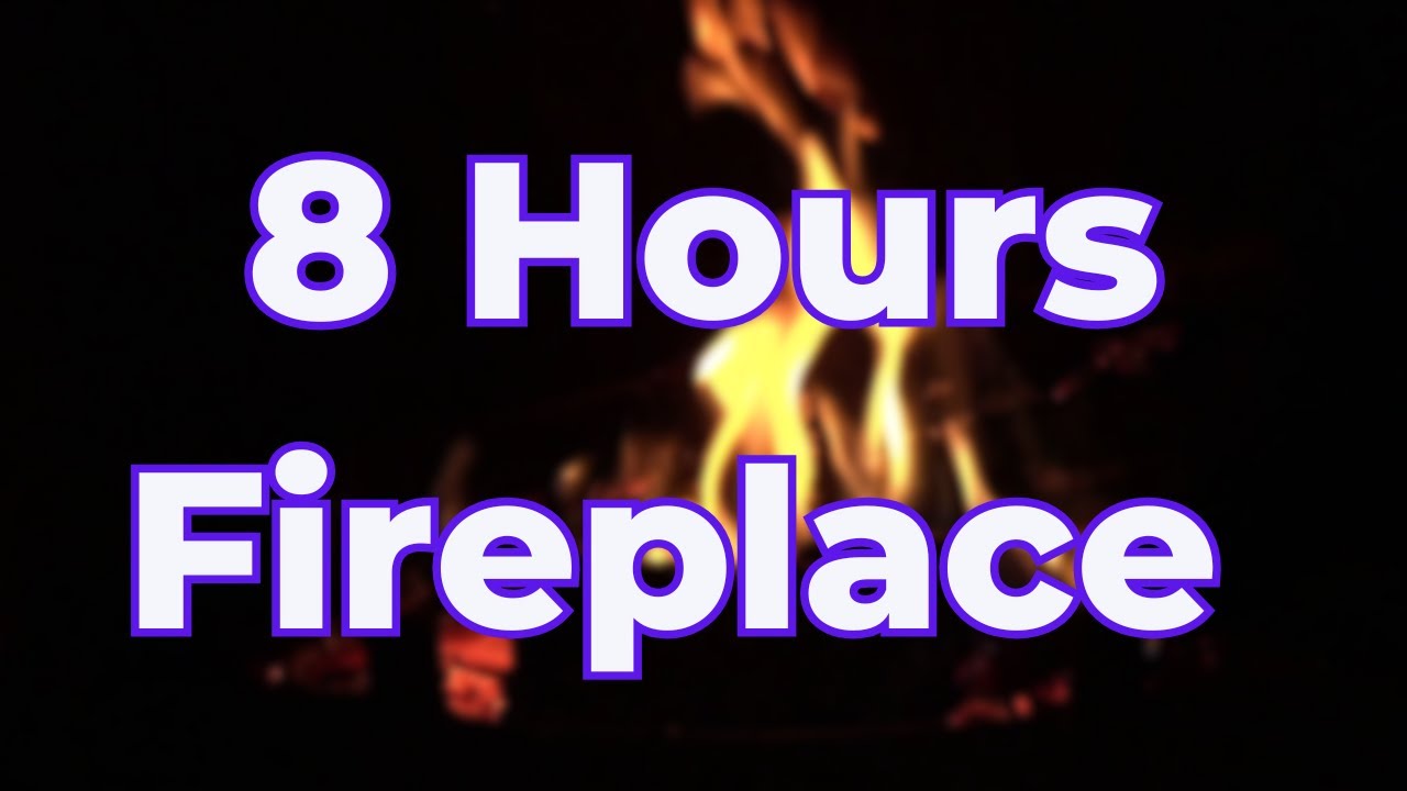 🔥8 hours cozy Fireplace crackling sounds ambiance - most satisfying fireplace 🔥