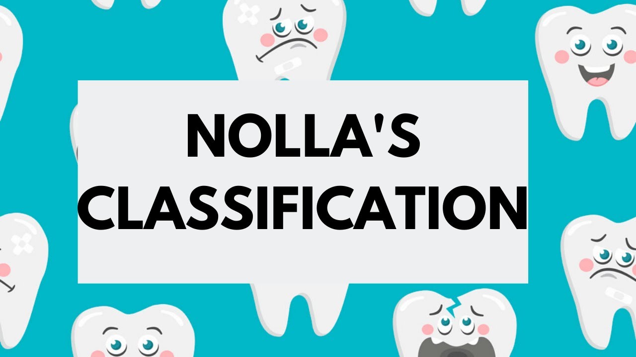Nolla's Classification of Teeth (Development and Eruption) -Orthodontics