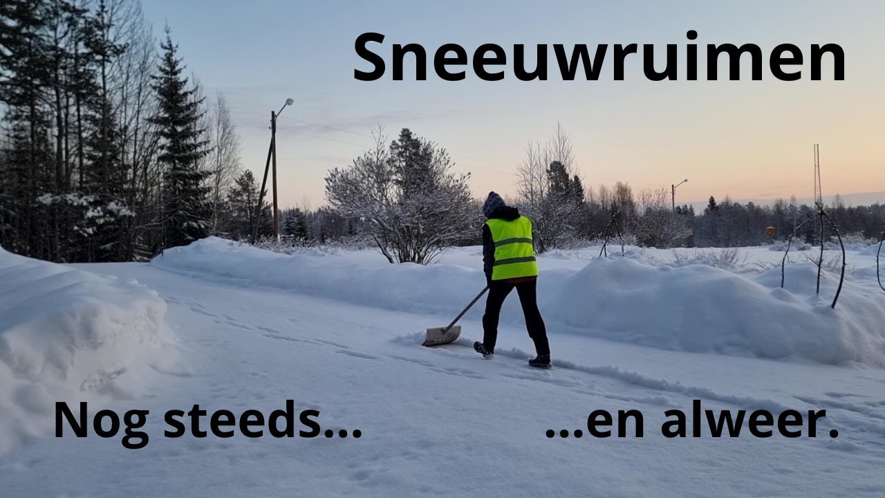 Dat loopt heel zwaar. Ik kan zo twijfelen. Nog steeds veel sneeuw.