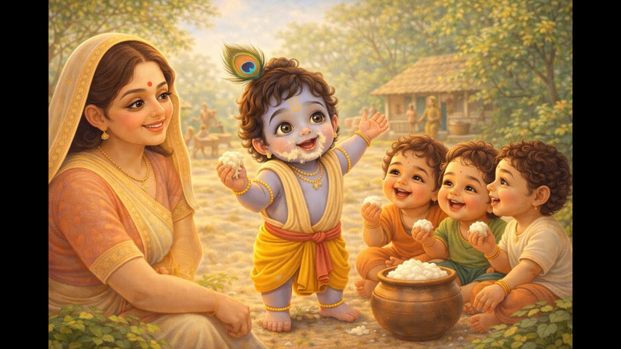 Krishna- The Makhan Chor | कान्हा के साथ माखन खाने से क्या सीख मिलती है? #krishna