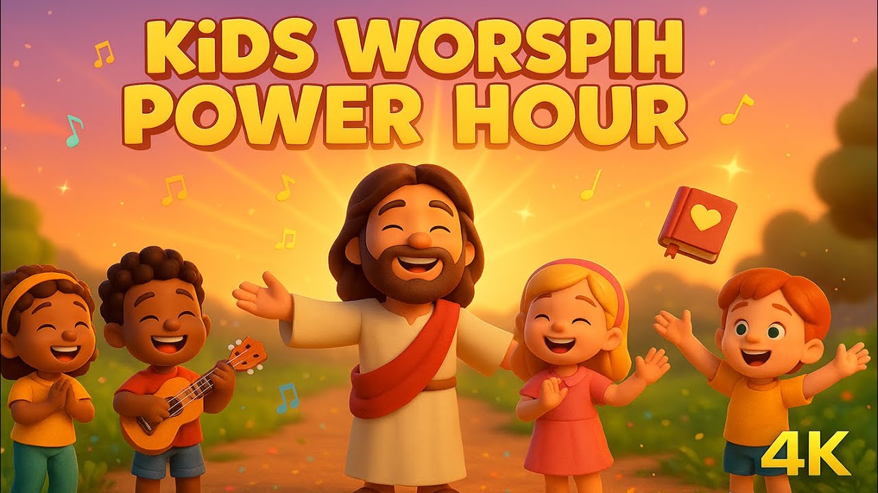 Kids Worship Power Hour | Christian Songs for Children Compilation | Joyful Praise & Bible Mix | 4K.