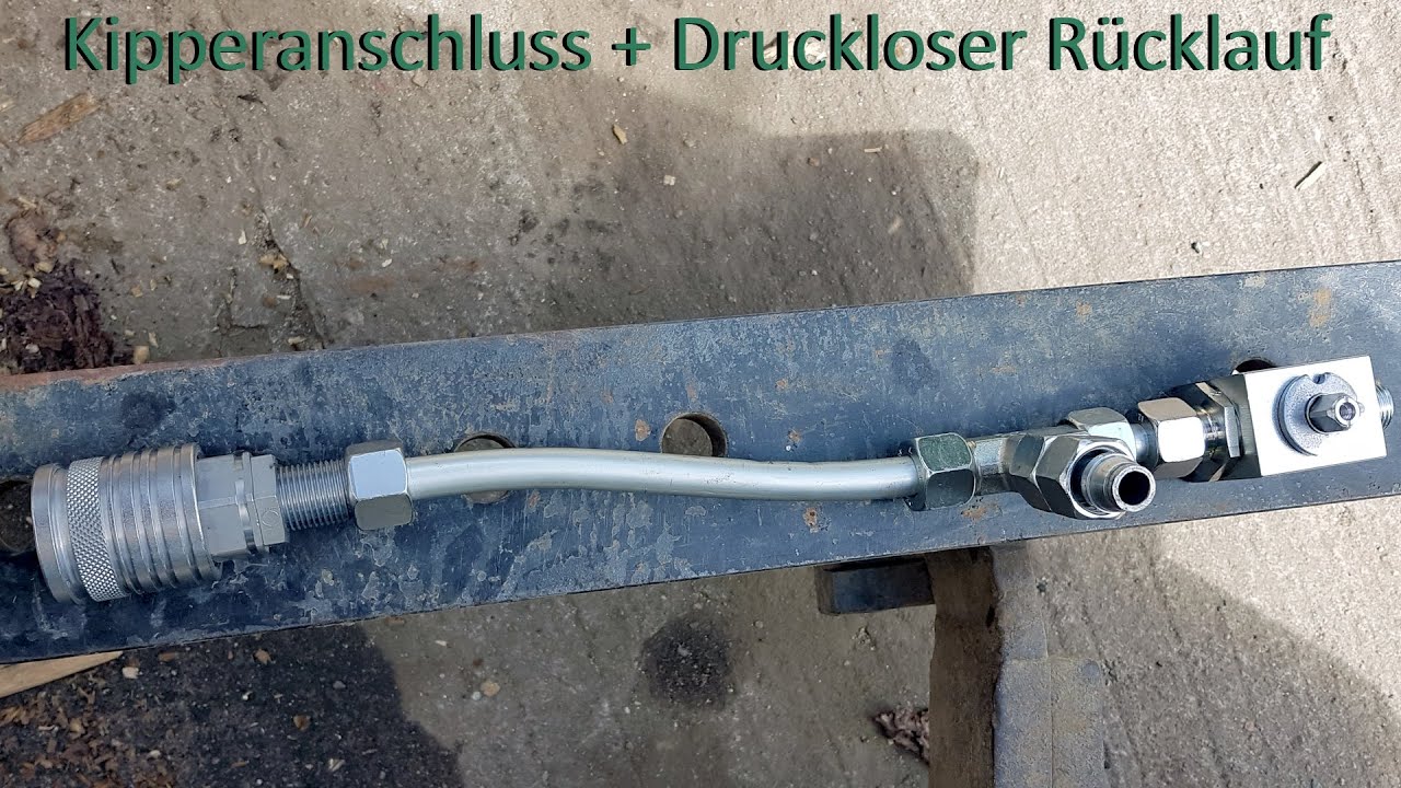 Kipperanschluss + Druckloser Rücklauf - Vlog 13 - Hydraulikanschlüsse am Kramer überarbeiten
