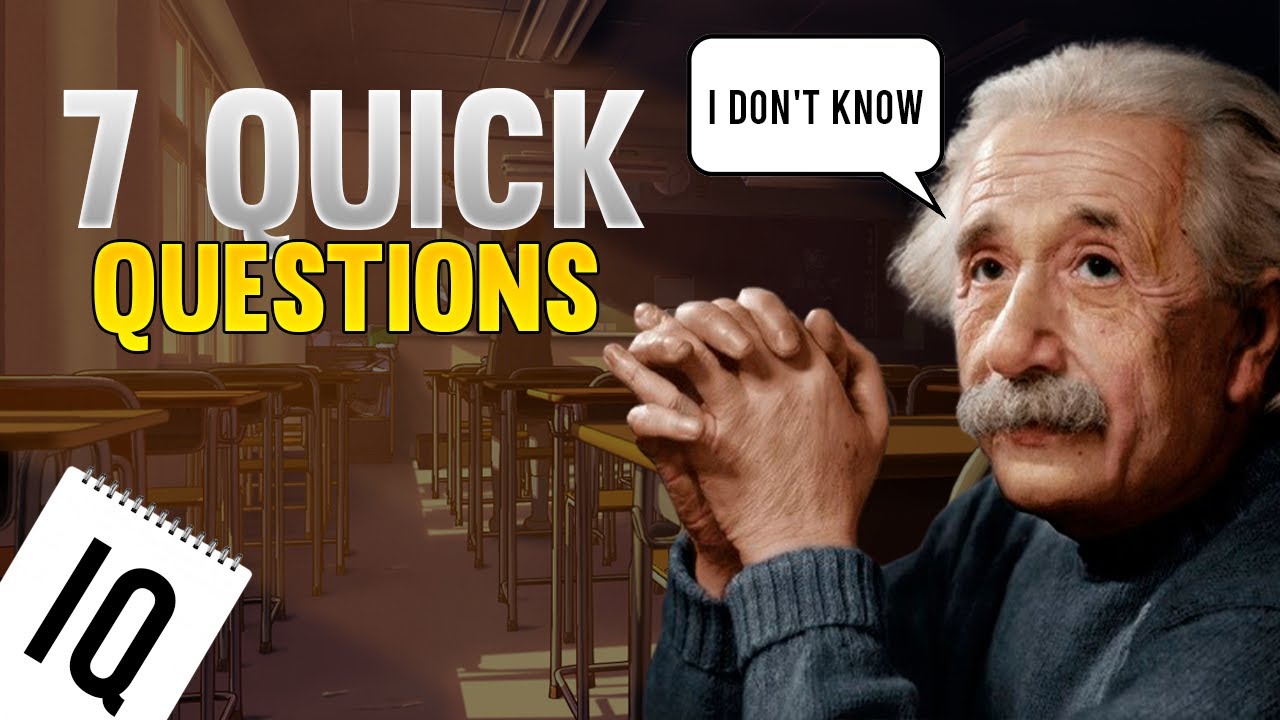 ✅[IQ TEST] 7 QUESTIONS THAT ALBERT EINSTEIN FAILED