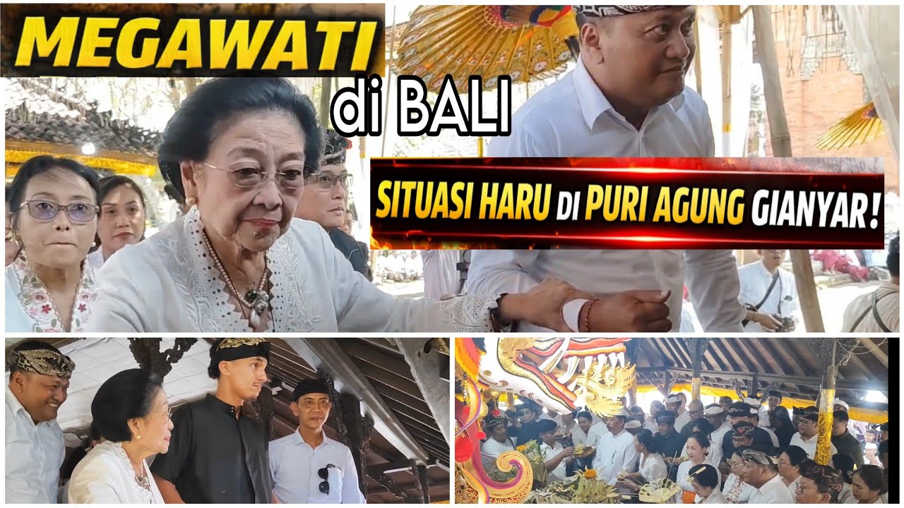 MEGAWATI di Bali: Tiba di Puri Agung Gianyar
