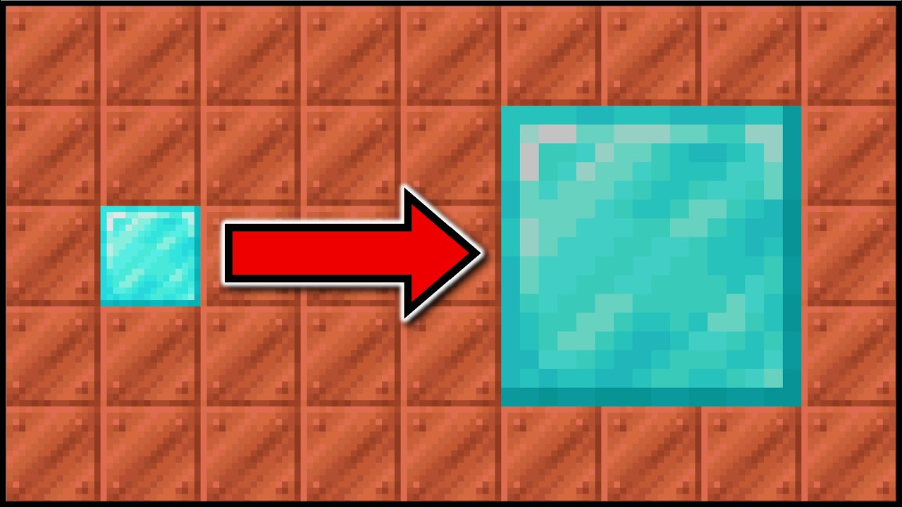 Minecraft &mdash; Как получить огромные блоки (команда)