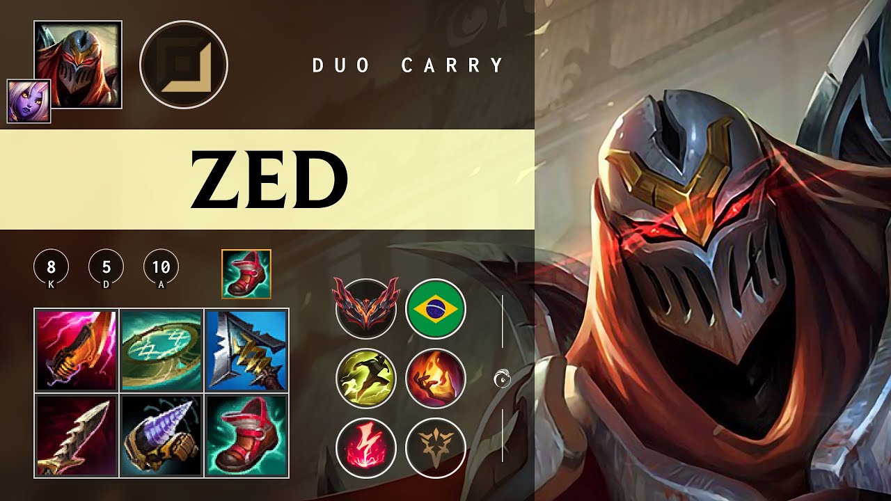 Zed ADC vs Ashe - BR Grandmaster Patch 26.02