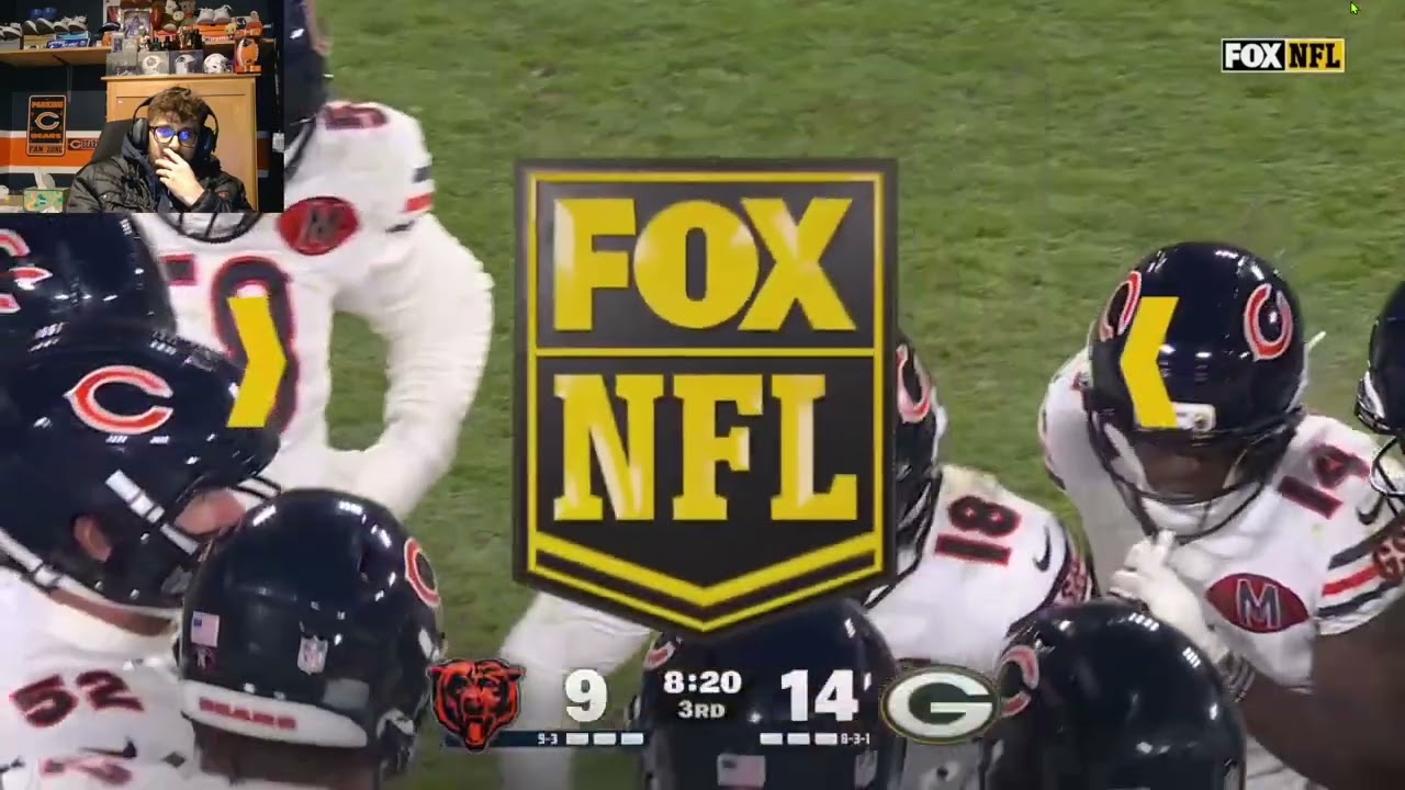 Live Reactions Chicago Bears @ Greenbay Packers 12/07/2025 21-28 