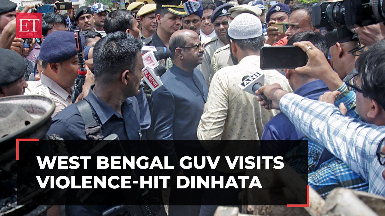 West Bengal panchayat polls: Guv CV Ananda Bose visits violence-hit Dinhata, meets victims