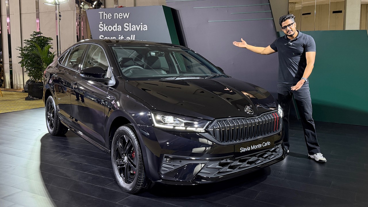 Skoda Slavia Facelift 2026: Monte Carlo Edition + New Updates + All Black Interiors - Price ?