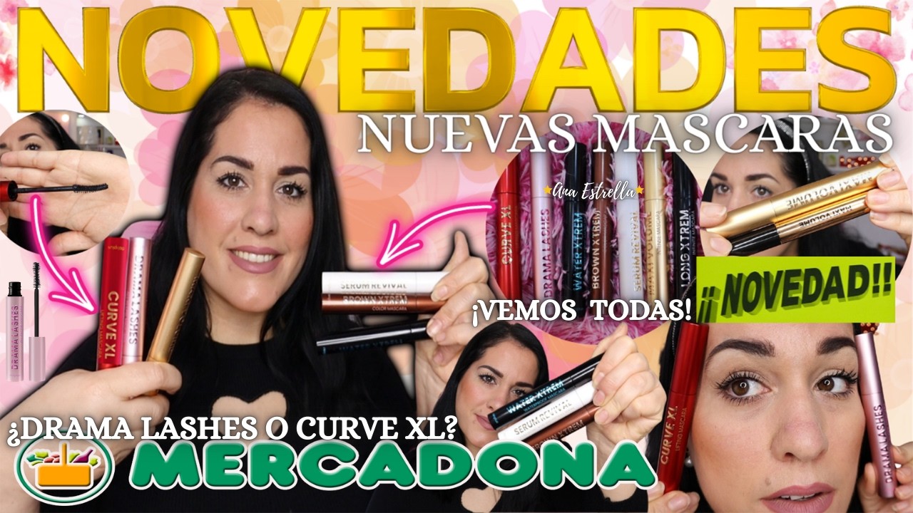 🔥HOY LUNES 16 FEBRERO🔥NOVEDADES MERCADONA🩷TODAS LAS  MASCARAS,ANTES Y AHORA¡PRUEBO DRAMA Y CURVE XL!