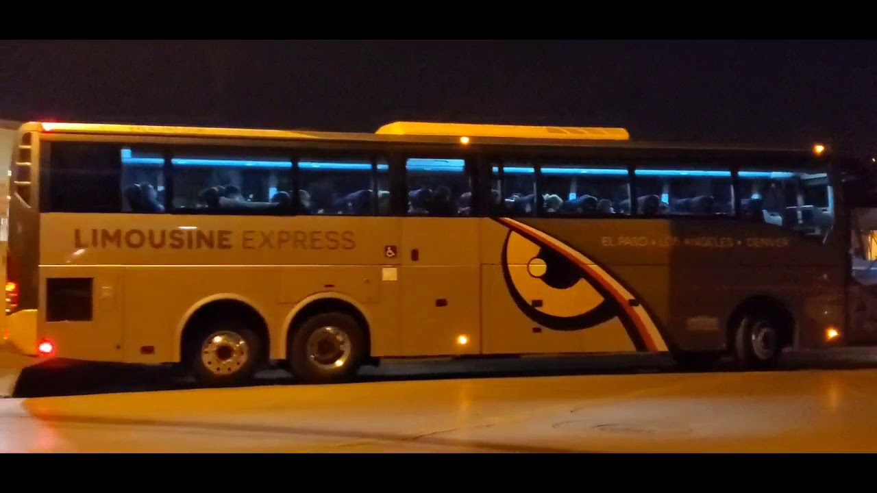 Greyhound,Los Limousines and Los Paisanos. Bus Fanning in downtown El Paso TX 01/24/21