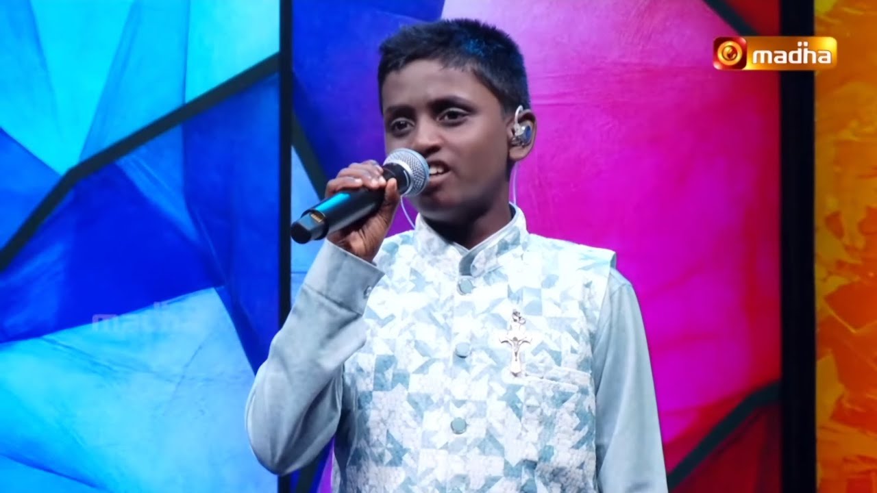 MadhaTV - Divine Super Singer performance | Round 1 | உனை நாடி நாடி வரும் நேரம் #mathatv #singergabi