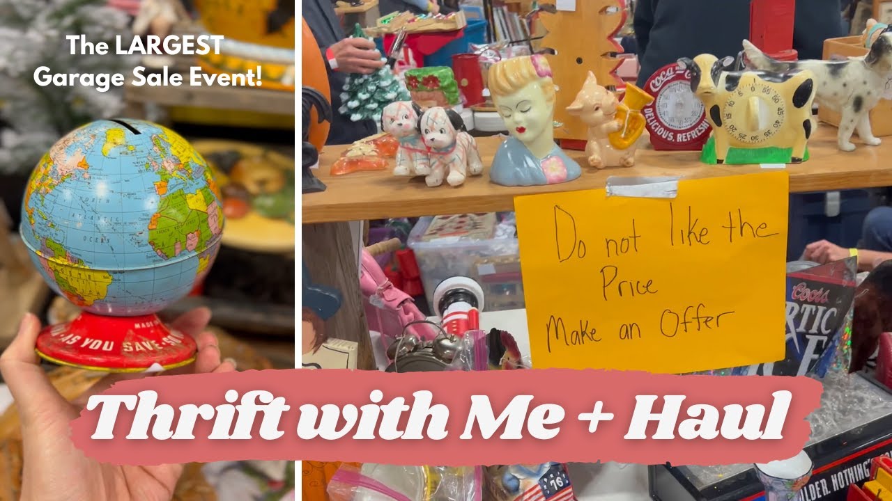 I Scored Big! | Shopping the Largest Garage Sale Event | Vintage Reseller