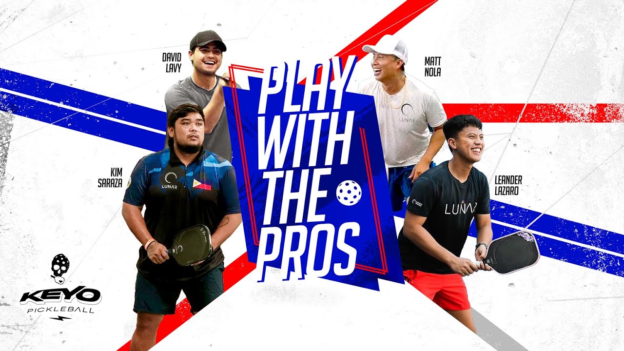 Play With The Pros - Pickleball Exhibition Match - Leander Lazaro/Matt Nola vs Kim Saraza/David Lavy