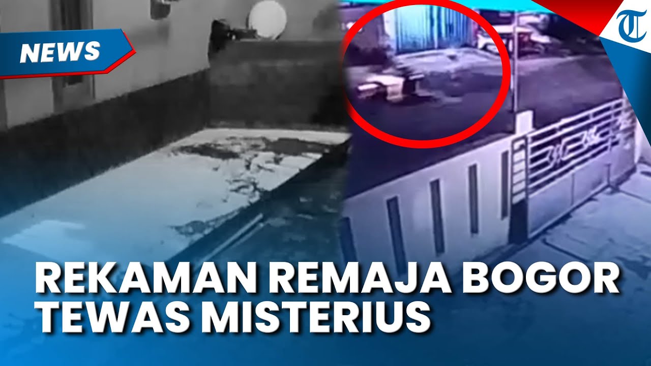 TEREKAM CCTV Detik detik Remaja di Leuwisadeng Bogor Tewas Misterius di Depan Kontrakan
