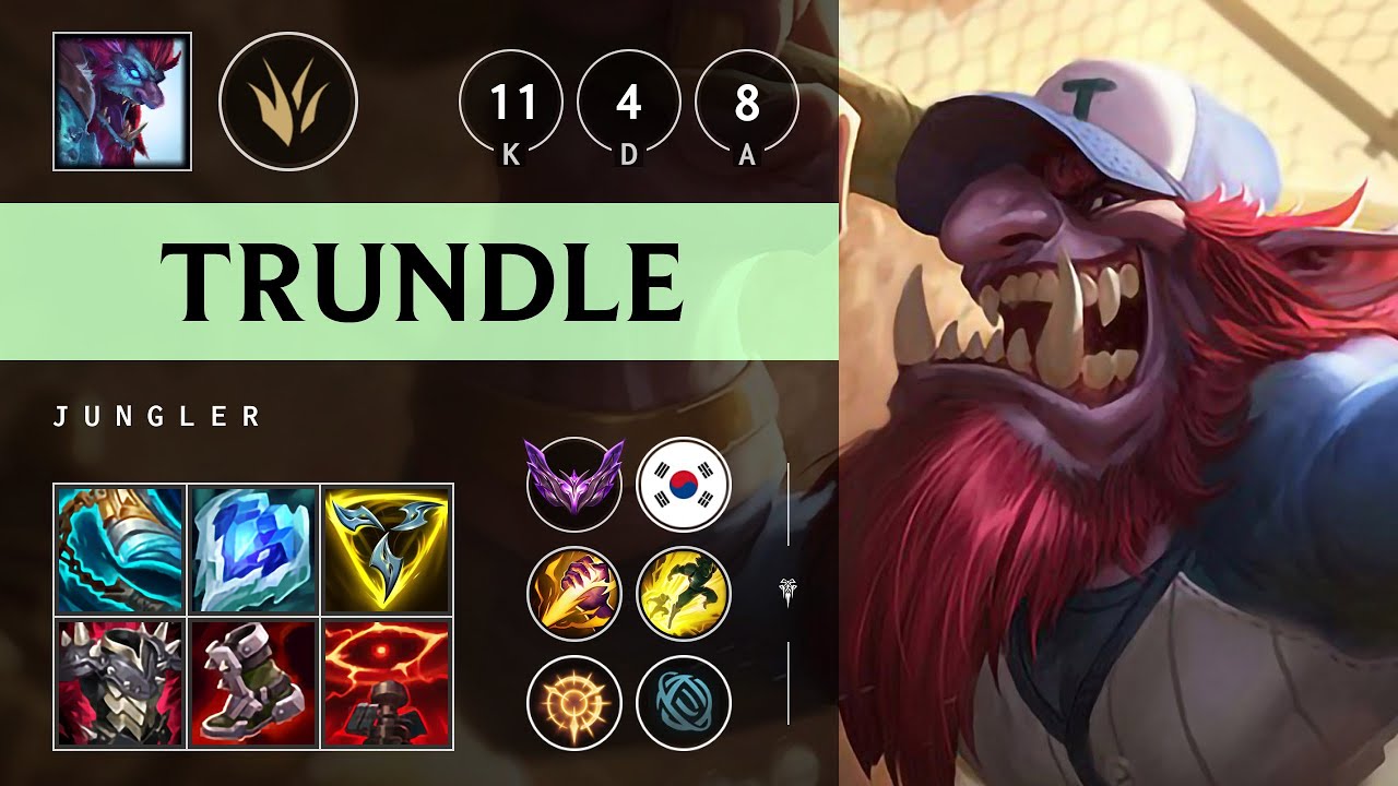 Trundle Jungle vs Warwick: Triple Kill, Unstoppable - KR Master Patch 14.20
