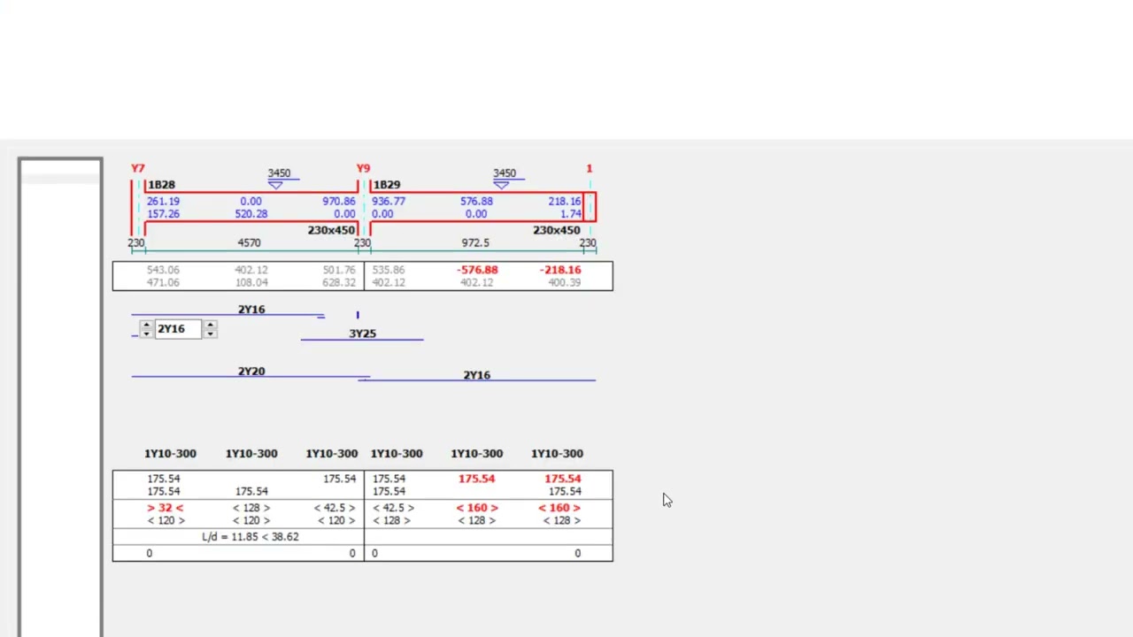 ProtaStructure: Grouping of similar beams.