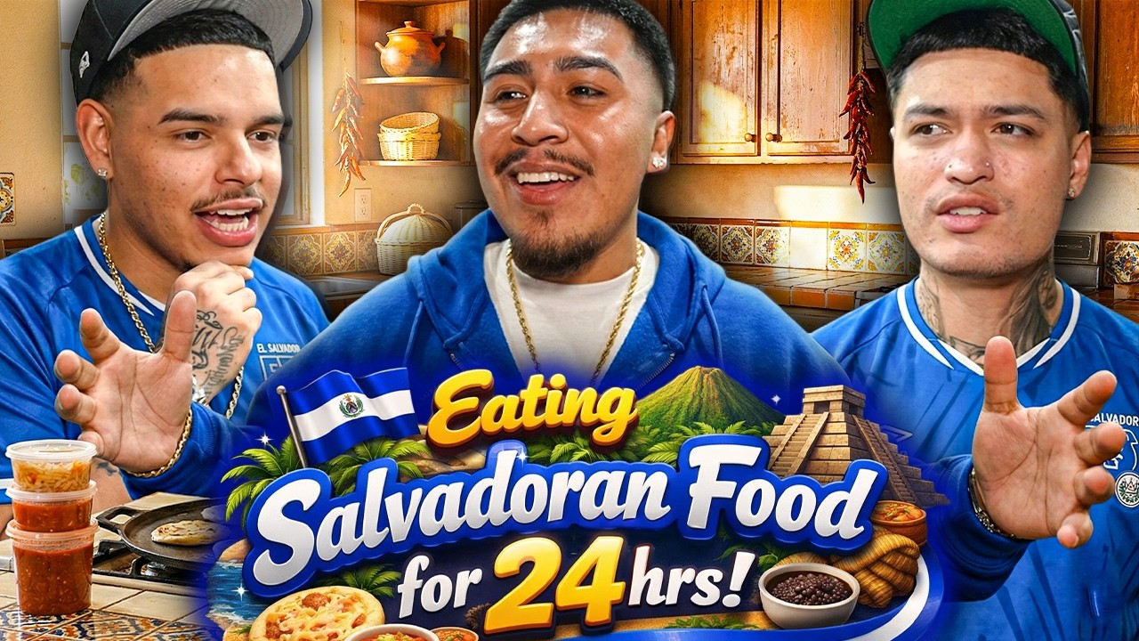 EATING SALVADORAN FOOD FOR 24 HOURS! ( FT. FLEX & PHILLY! )