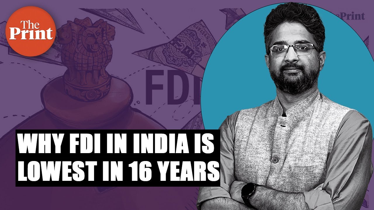 Why are FDI flows into India at their lowest level in 16 years?