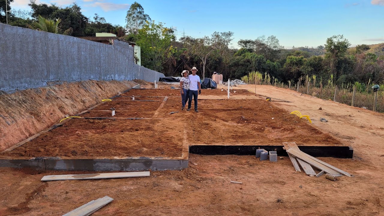 Como foi feito Alicerce da Casa Econômica do Sítio com Tijolo Ecológico