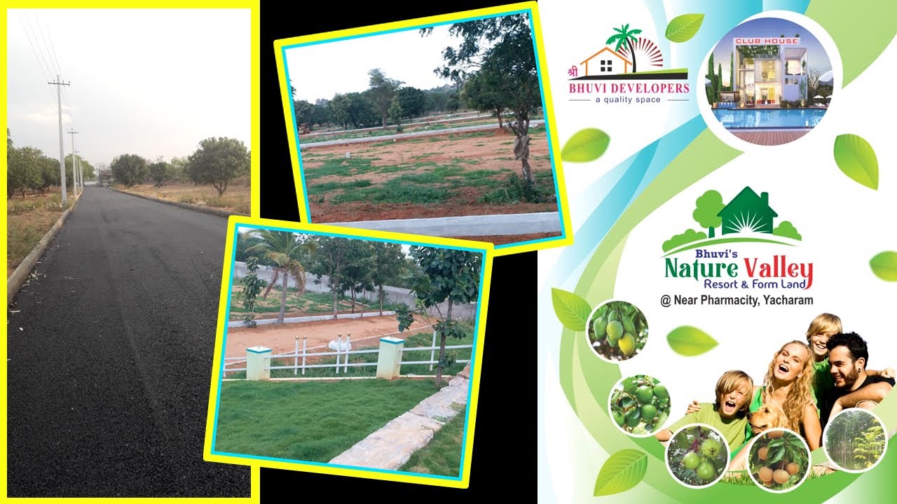 Resort & Form Land | Nature Valley | Bhuvi Developers | Near Pharmacity | Yacharam | Plots Kaka
