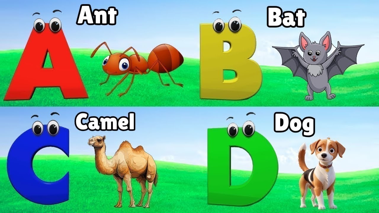 Nursery Rhymes, A Is for Apple, ABC Song, ABC Phonics Song, alphabet song