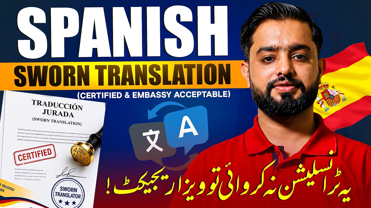 Spanish Sworn Translation in Pakistan For Spain Visa | Certified & Official Translation Services