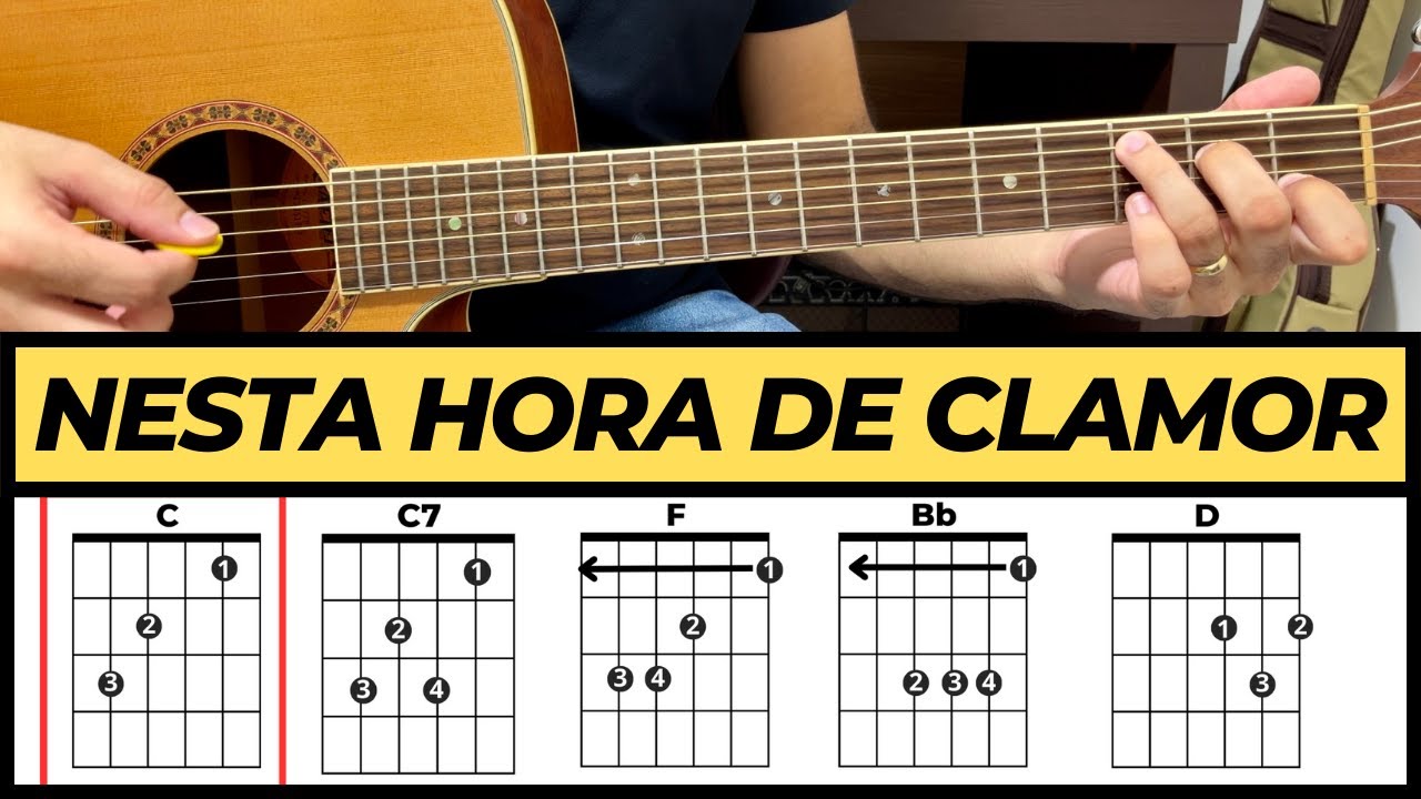 NESTA HORA DE CLAMOR ICM | COMO TOCAR NO VIOLÃO (AULA COMPLETA)