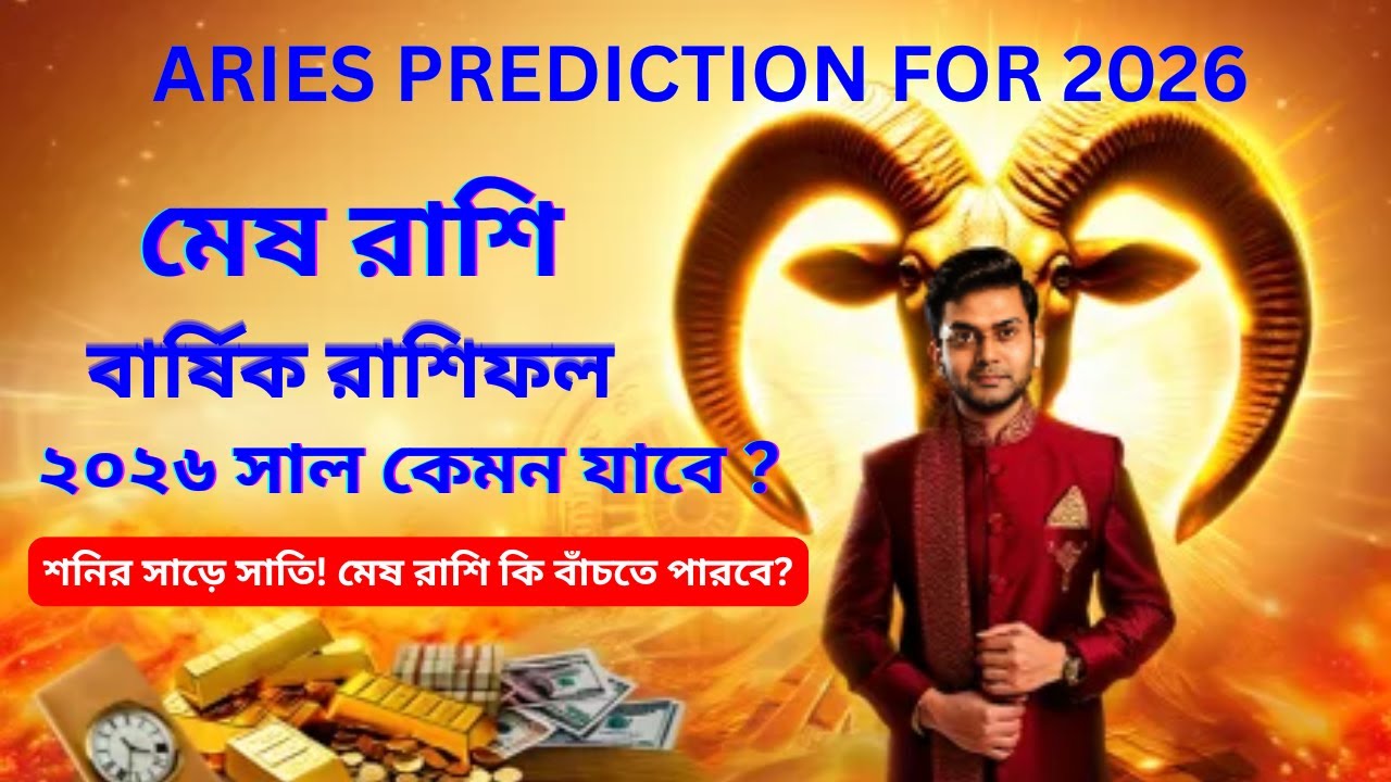 ২০২৬ সালে মেষ রাশির ভাগ্য কেমন যাবে? | ♈মেষ রাশি । বার্ষিক রাশিফল ২০২৬ | 🔮 Horoscope Prediction 2026
