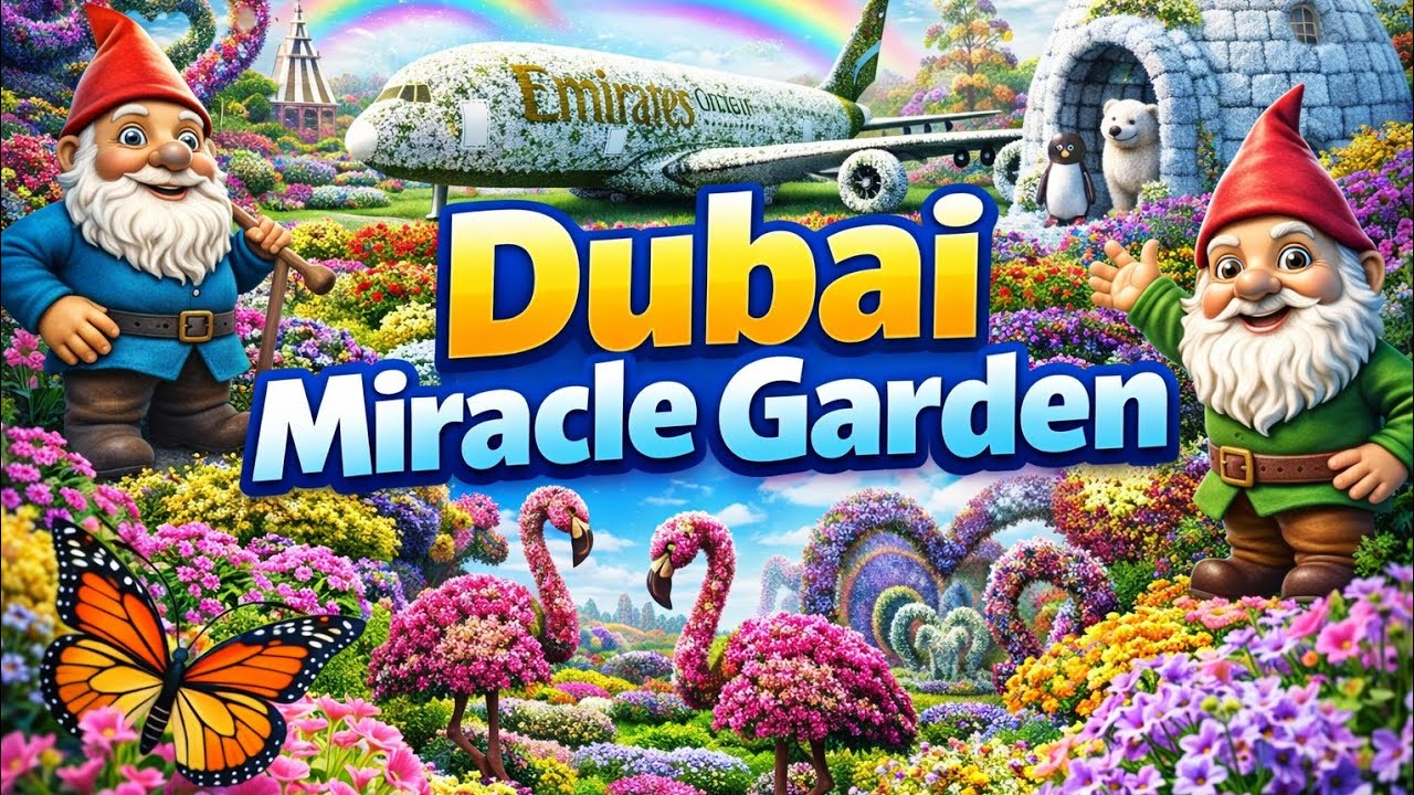 Dubai Miracle Garden @dubai0997 @DubaiMiracleGardenOfficial @TravelThirstyBlog @Pinkfong