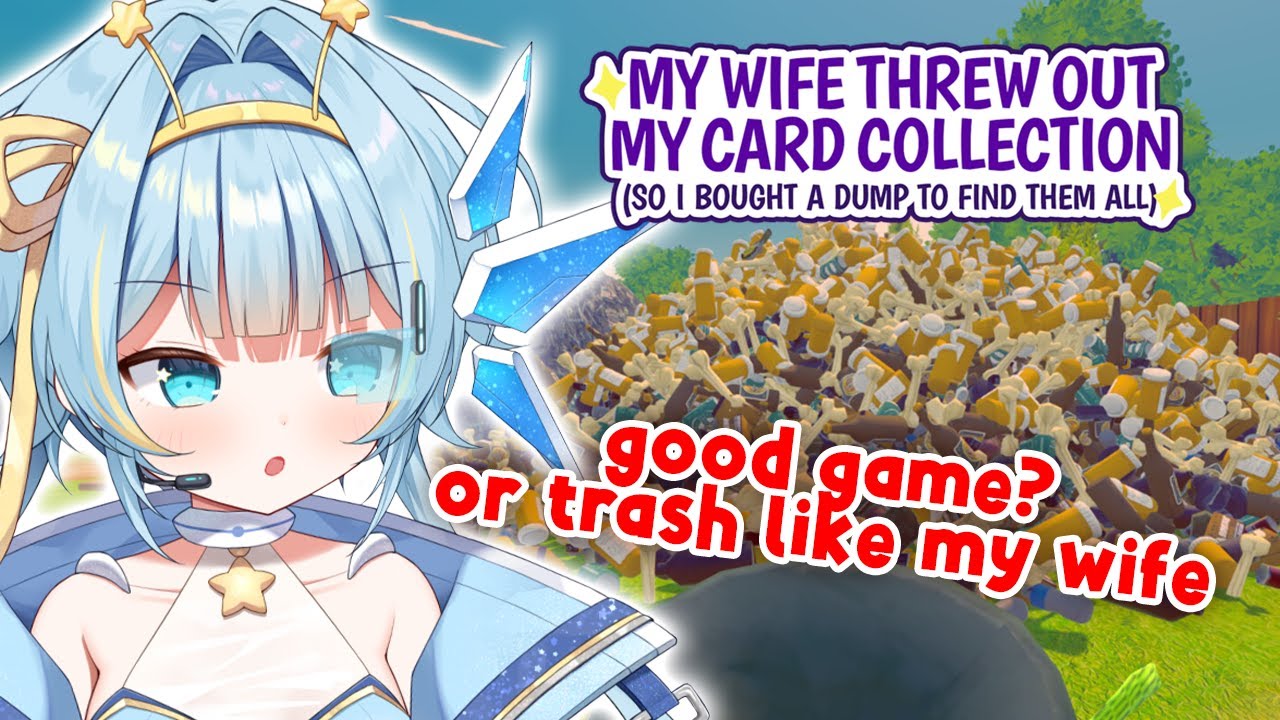 my wife threw out my card collection so I bought a dump to find them all 🌠