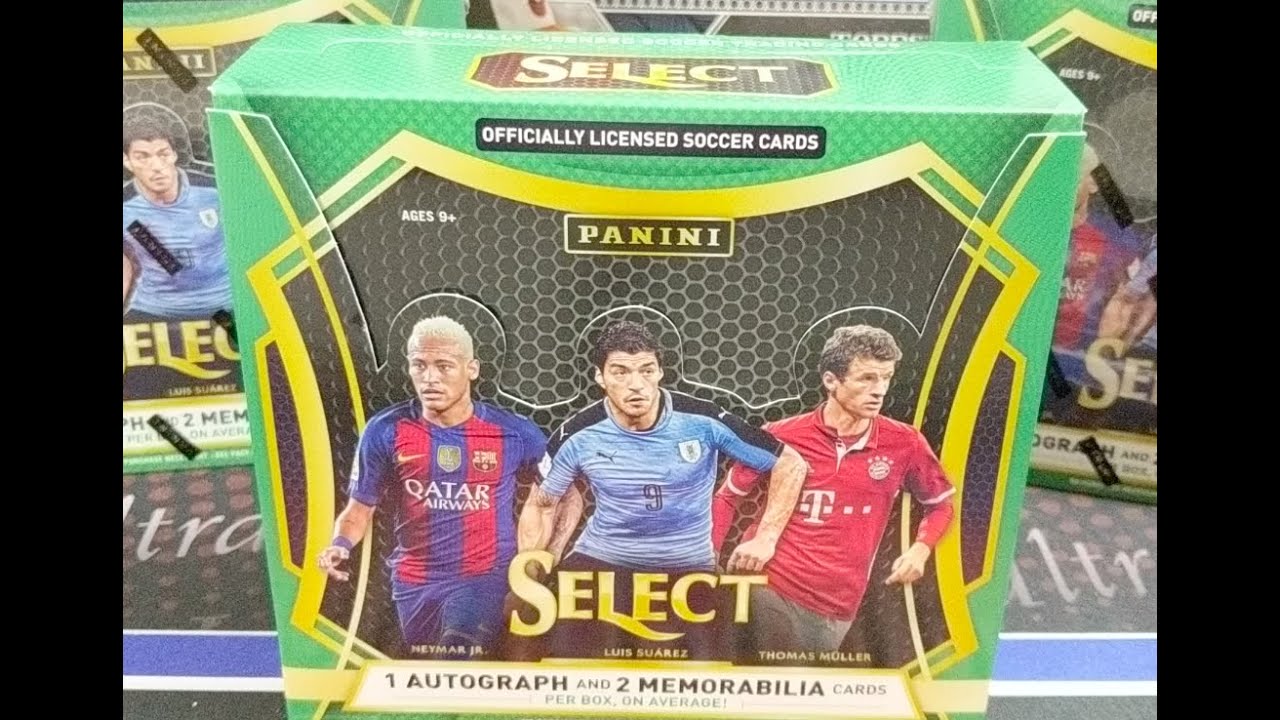 2016-17 Panini Select Soccer Hobby Box 1 Auto 2 Relics + Prizm Silvers, Parallels, Great Checklist!