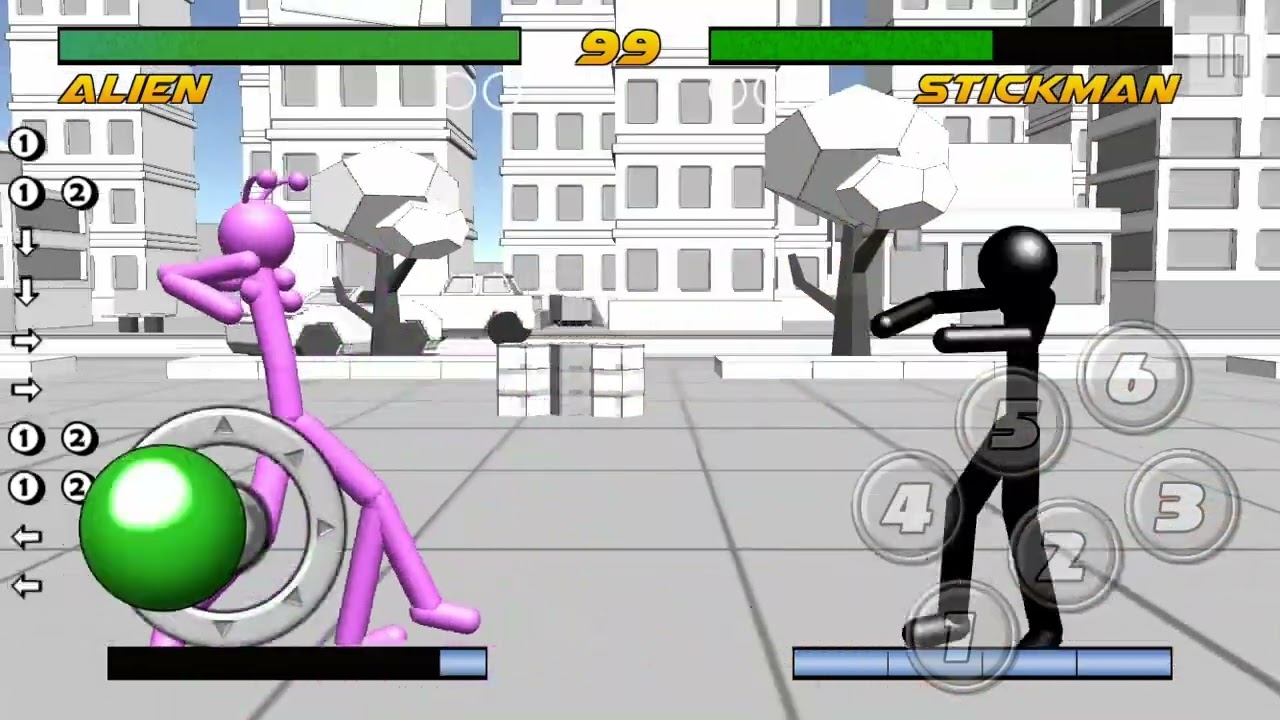 Stickman Fighting 3D: Alien’s fireball