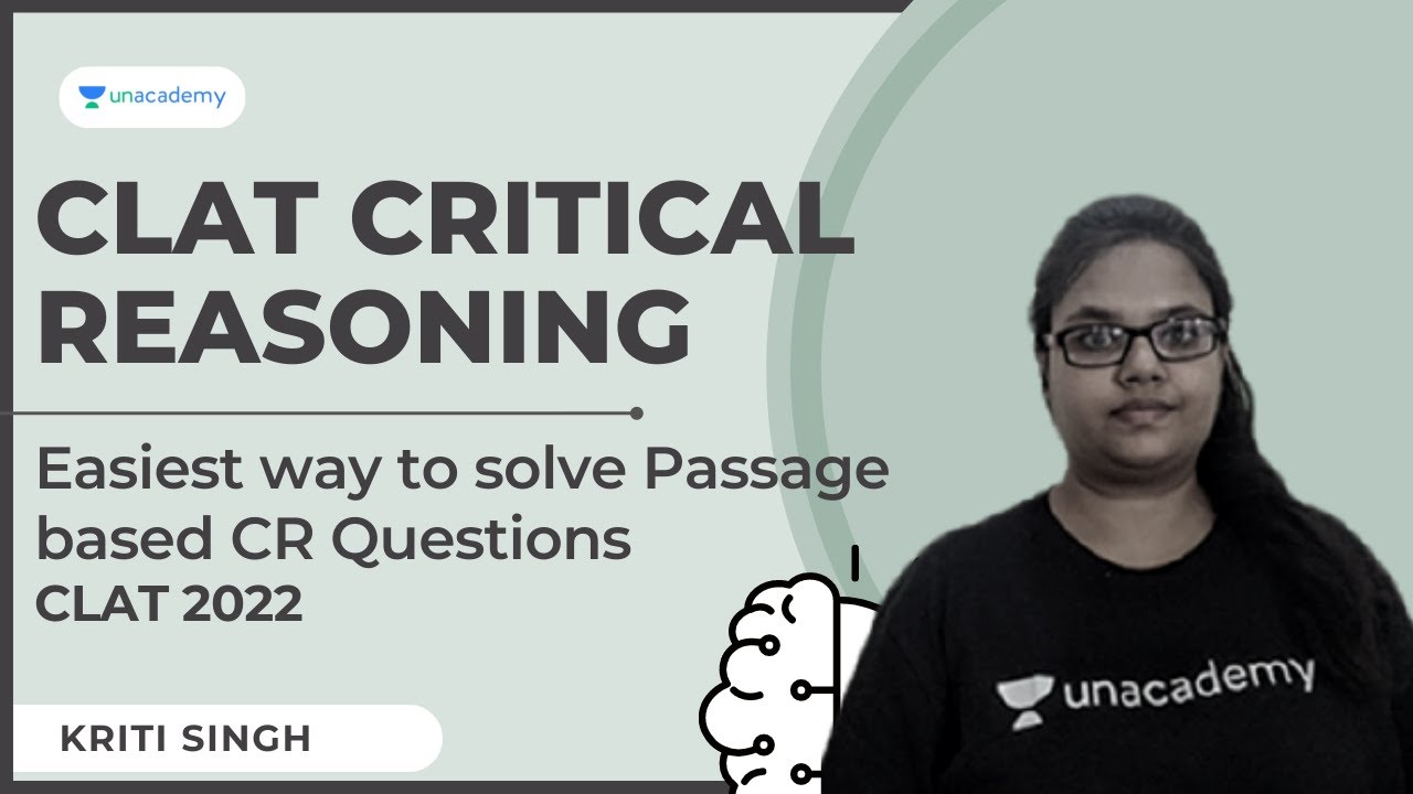 CLAT Critical Reasoning | Easiest way to solve Passage based CR questions for CLAT 2022 | Anshul